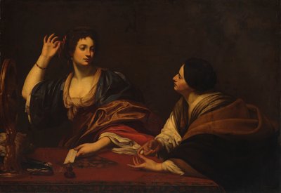 Márta szidja hiú nővérét, Mária Magdolna, 17. század. alkotó: Unbekannt