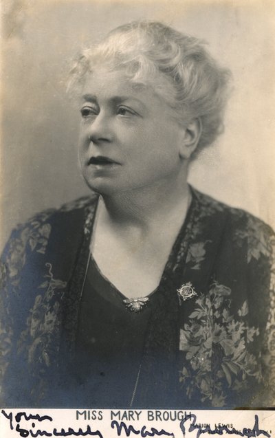 Mary Brough 1863-1834, angol színésznő, XX alkotó: Unbekannt