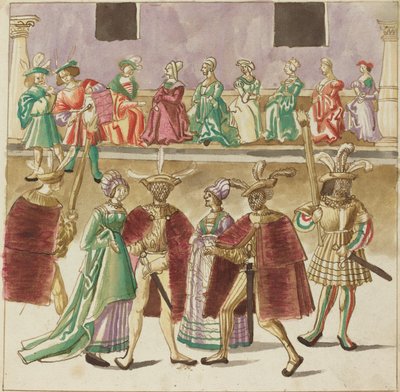 Álarcos, c. 1515. alkotó: Unbekannt