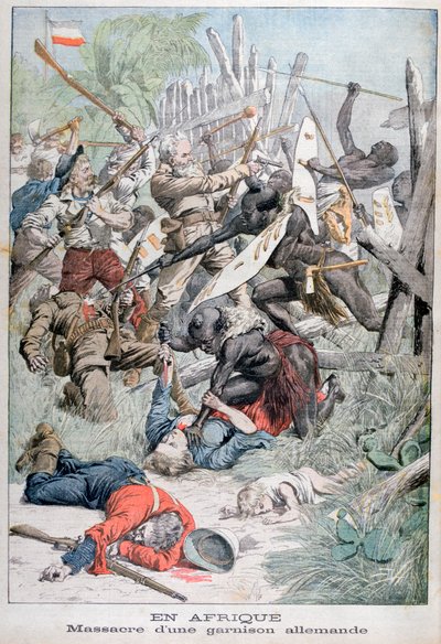 Egy német helyőrség lemészárlása Damaralandban, Délnyugat-Afrika, 1903 alkotó: Unbekannt