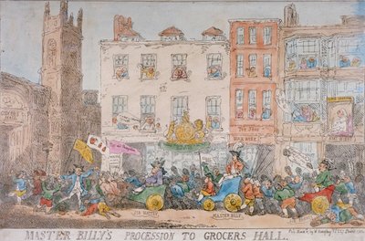 „Billy mester körmenete a boltok csarnokába”, 1784 alkotó: Unbekannt