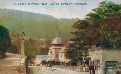 Matlock Bath és Abraham magaslatai, Derbyshire, 1905. alkotó: Unbekannt