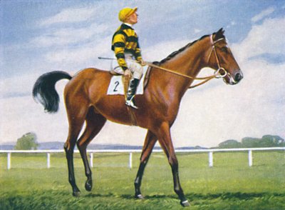 Meadow, Jockey: T. Weston, 1939 alkotó: Unbekannt