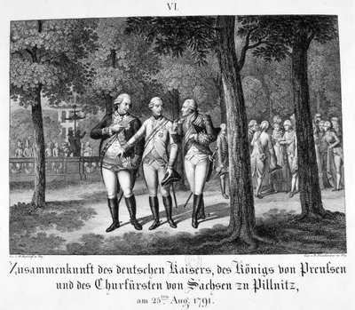 Találkozás a német császárral, 1791. augusztus 25., XIX alkotó: Unbekannt