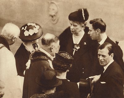 Felavatták az apjának emlékművét, a windsori kastély, 1937. április 23 alkotó: Unbekannt