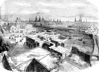 Mexikóváros, Mexikó, 19. század közepe, 1880 alkotó: Unbekannt