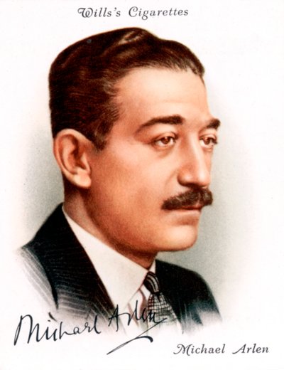 Michael Arlen 1895-1956, brit író és örmény származású regényíró, 1937 alkotó: Unbekannt