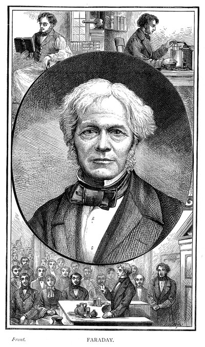 Michael Faraday brit fizikus és kémikus, 1881 alkotó: Unbekannt