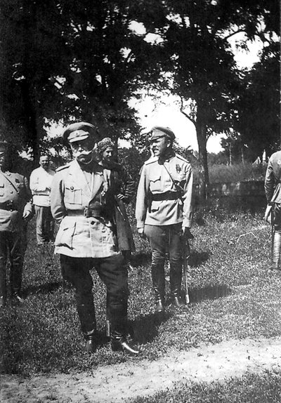 Mihail Alekszejev, az Önkéntes Hadsereg főparancsnoka, Jekatyerinodar közelében, Oroszország, 1918 alkotó: Unbekannt