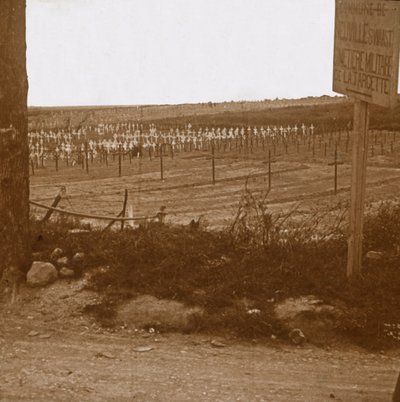 Katonai temető, Neuville-Saint-Vaast, Észak-Franciaország, c1914-c1918 alkotó: Unbekannt