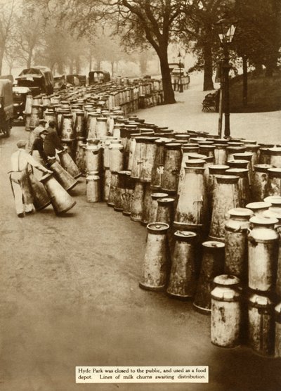 Tejcsokog a Hyde Parkban az általános sztrájk idején, London, 1926, 1935. alkotó: Unbekannt