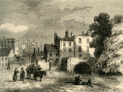 Malom-tó hídja, 1826-ban, 1878 c. alkotó: Unbekannt