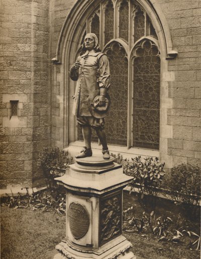 Miltons-szobor saját temetkezési helyén kívül a városban, 1935. alkotó: Unbekannt