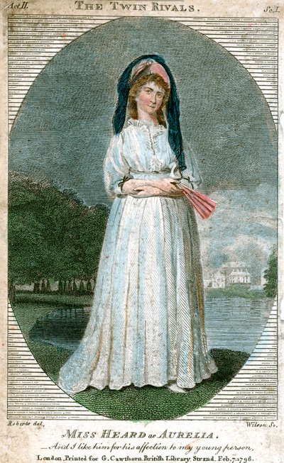 Miss Heard mint Aurelia, 1796 alkotó: Unbekannt