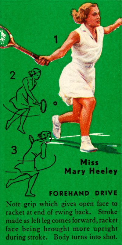 Miss Mary Heeley – Forehand Drive, 1935. alkotó: Unbekannt