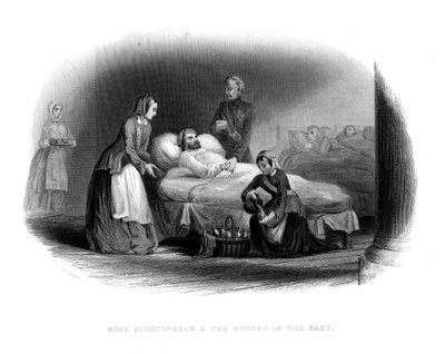 Miss Nightingale és a katonaság keleten, 1860 alkotó: Unbekannt