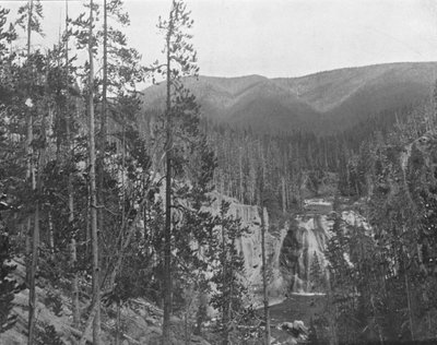 Missouri River, Great Falls alatt, Montana, USA, 1900 körül. alkotó: Unbekannt