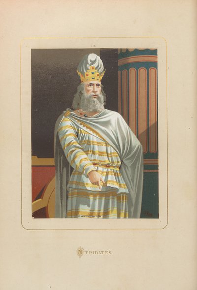 Mithridates. Forrás: Juan Landa minden idők híres férfiai és női, 1875-1877. alkotó: Unbekannt