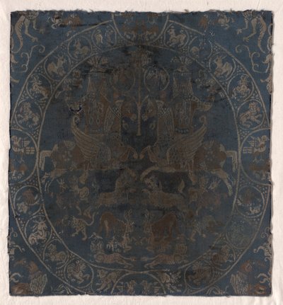 A Bahram Gur selyem modern reprodukciója Berlinben, kb. 1895 . alkotó: Unbekannt