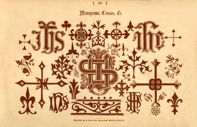 Monogramok, keresztek stb., 1862 alkotó: Unbekannt