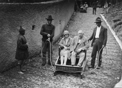 Monte szánkó, Madeira, Portugália, 1920-c1930-as évek alkotó: Unbekannt