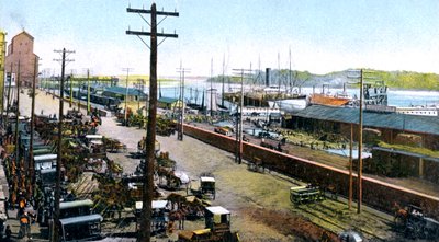 Montreal Harbour, Montreal, Kanada, 1900-as évek alkotó: Unbekannt
