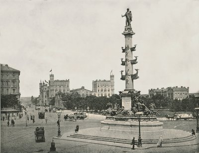 Wilhelm von Tegetthoff emlékműve a Pratersternben, Bécs, Ausztria, 1895. alkotó: Unbekannt