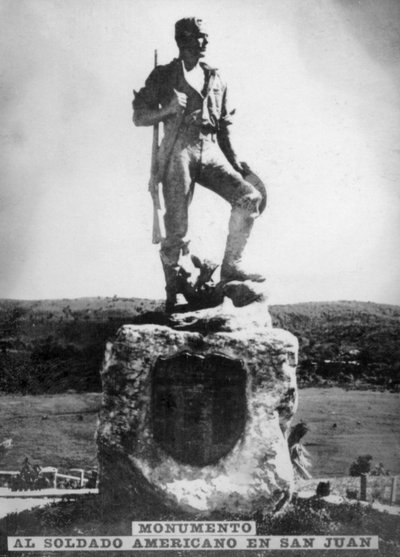 Az amerikai katona emlékműve San Juan Hillben, 1920-as évek alkotó: Unbekannt