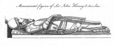 Sir John Horsey és fia monumentális alakjai. alkotó: Unbekannt