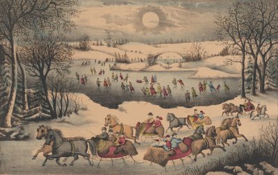 Holdfény a Central Parkban, kb. 1871-75. alkotó: Unbekannt