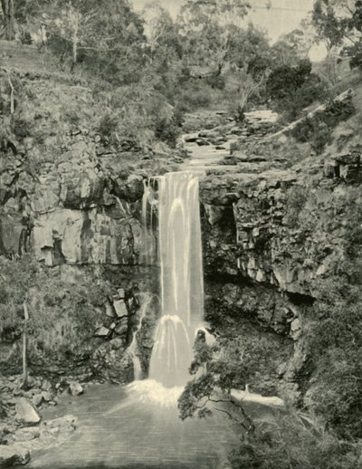 Moorabool-vízesés, Victoria, 1901. alkotó: Unbekannt