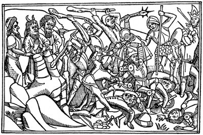Mózes imádkozik Izrael győzelméért, 1480 1964 alkotó: Unbekannt