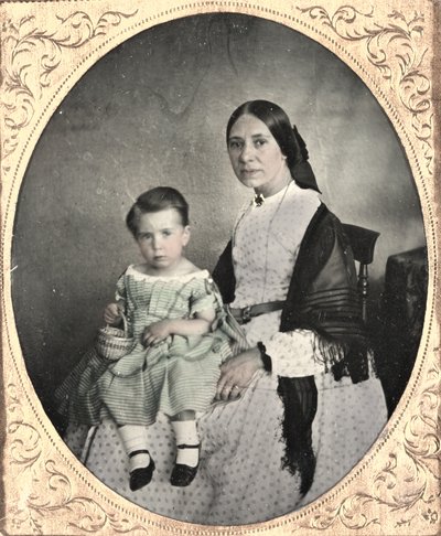 Anya és gyermeke, c. 1860. alkotó: Unbekannt