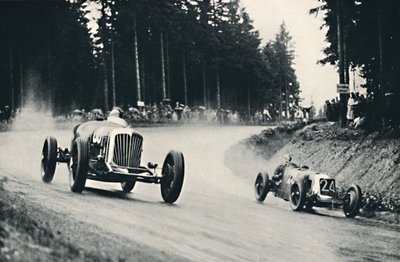 Motorverseny a Nurburg Ringen, 1937 alkotó: Unbekannt