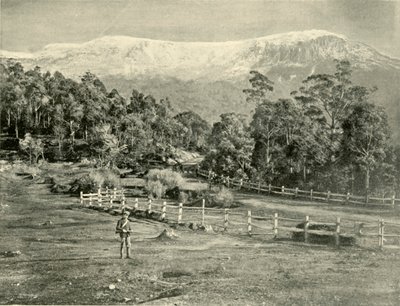 Mount Wellington, a Huon Road felől, 1901. alkotó: Unbekannt