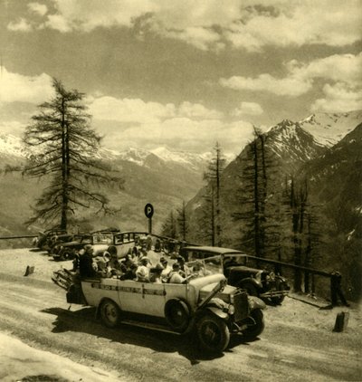 Hegyre néző Schönecknél a Grossglockner magas alpesi úton, Ausztria, 1935. alkotó: Unbekannt