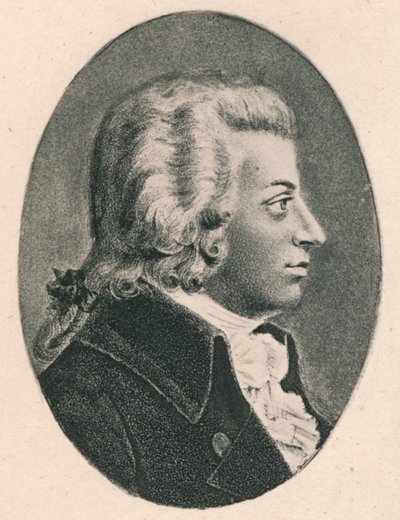 Mozart, 1895. alkotó: Unbekannt