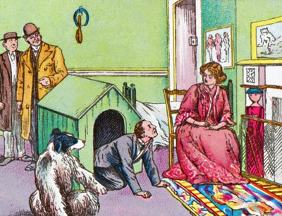 Mr. Darling a kennelben, c1905 alkotó: Unbekannt