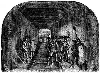Stephenson úr az utolsó szegecs behelyezése, 1886 alkotó: Unbekannt