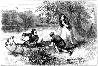 Mrs. Dunstan menekül a Merrimacon, 17. század vége, 1880 alkotó: Unbekannt