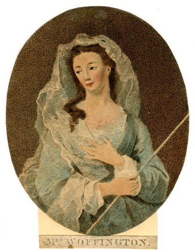 Woffington asszony, 1760 alkotó: Unbekannt