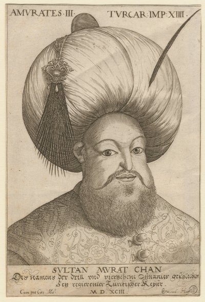 III. Murád 1546-1595, az Oszmán Birodalom szultána, 1593 alkotó: Unbekannt