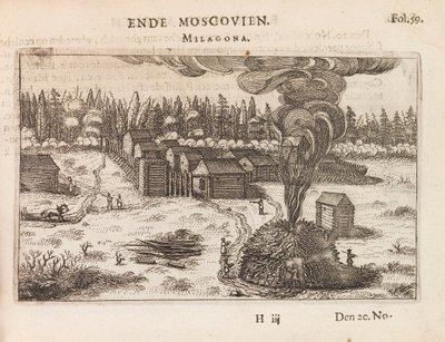 Moszkva, Milagona. Illusztráció Antonis Goeteeris Journael vande legatie... című művéhez, c1616-1617. alkotó: Unbekannt
