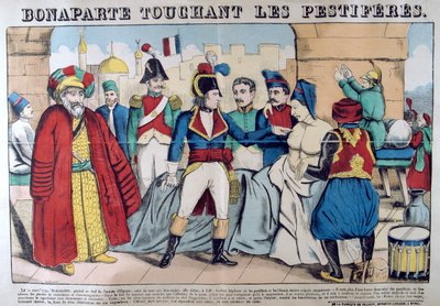 Bonaparte Napóleon látogatása a jaffai pestisjárványban, 1799. március 11., 19. század alkotó: Unbekannt