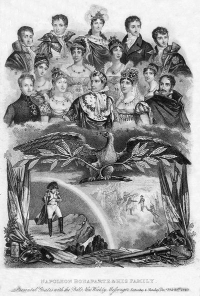 Bonaparte Napóleon és családja, 1840 alkotó: Unbekannt