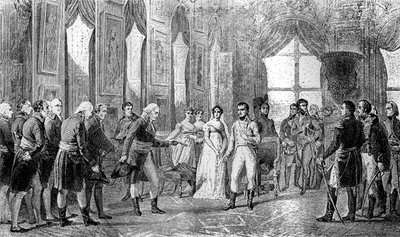 Bonaparte Napóleont a franciák császárává kikiáltják Saint-Cloudban, 1804. május 18-án 1882-1884 alkotó: Unbekannt