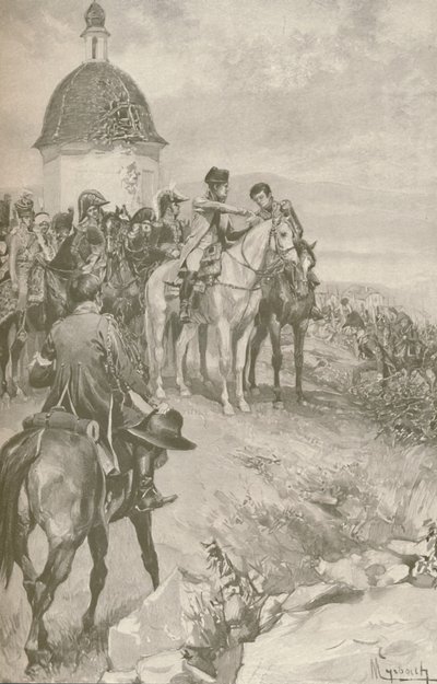 Napóleon és munkatársai Austerlitzben, 1896 alkotó: Unbekannt