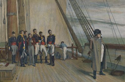 Napóleon a H.M.S. fedélzetén Bellerophon, 1815. július, 1896. alkotó: Unbekannt