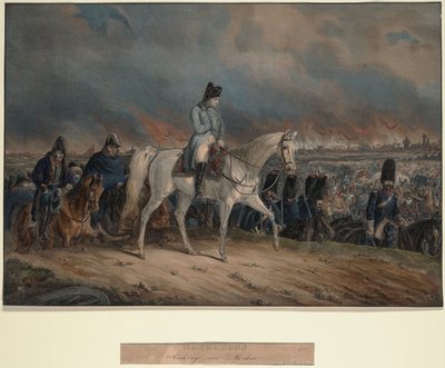 Napóleonok visszavonulása Moszkvából, 1847 alkotó: Unbekannt