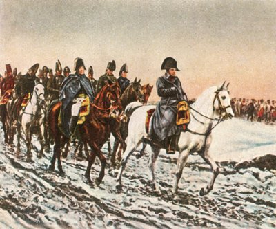 Napóleonok visszavonulnak a Berezinába, 1812, 1936. alkotó: Unbekannt